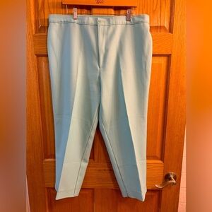 Vintage Levis Bend Over Pants 26W 40 Slacks Blue Tapered Leg Womens 25” Inseam